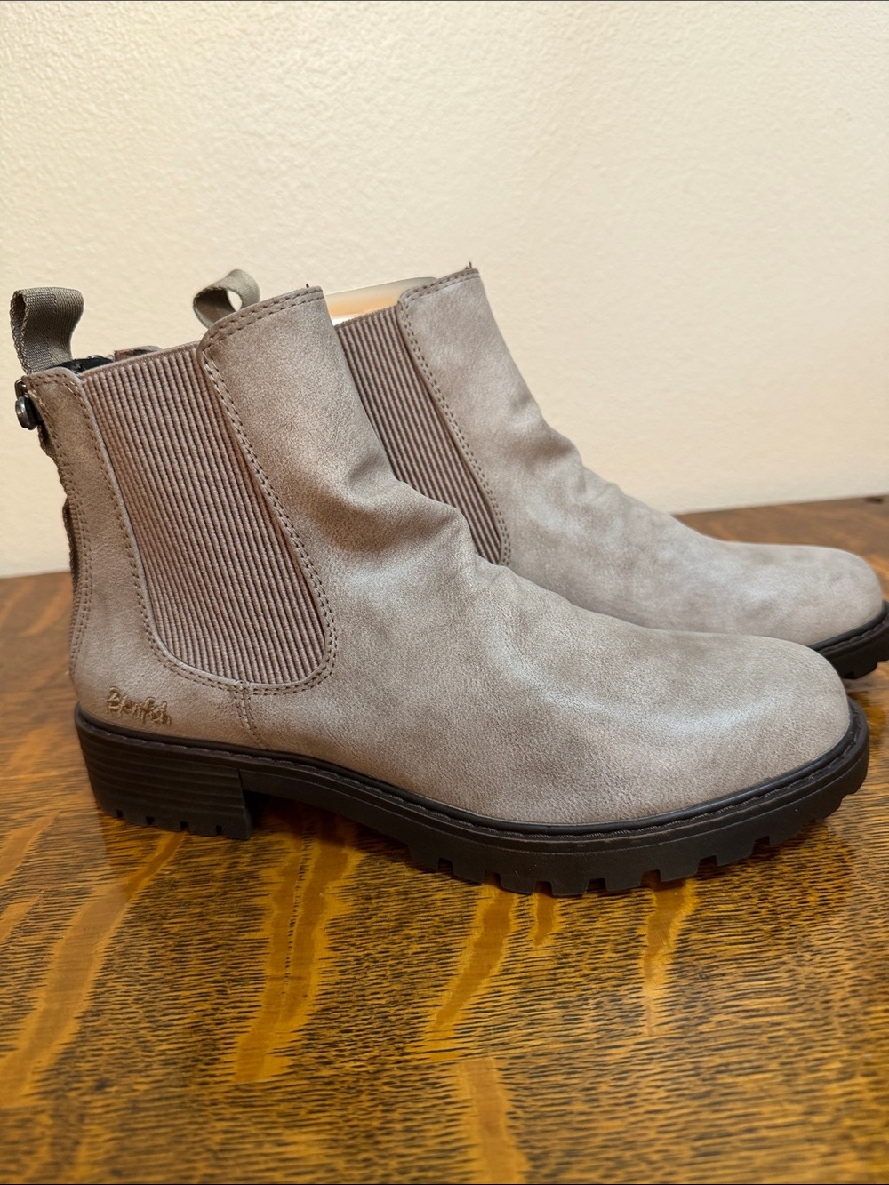 Blowfish Light Gray Chelsea Ankle Boots